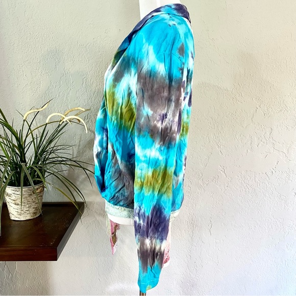 EUC Free People Intimately Elsa Tie Dye Surplice Bodysuit, XS - Picture 7 of 15